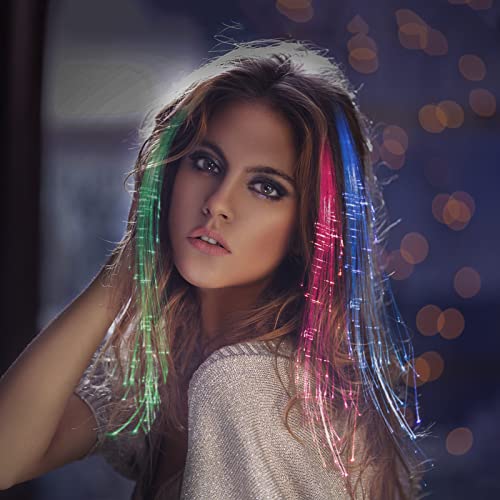 12-Pack LED Light Up Fairy Hair Clips with Butterfly & Heart Designs