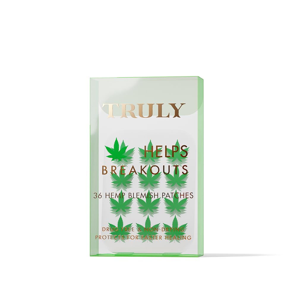 Truly Beauty Pimple Patches - 36 Acne Patches with Hydrocolloid, Glycolic Acid and Tea Tree - Pimple Patch for Face with Cute Design - Blemishes Patches Helps in Drying Out Spots