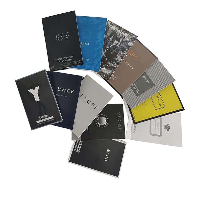 Men's Cologne Sample Set - 12 Designer Fragrance Vials
