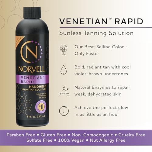 Norvell Venetian Rapid Spray Tan Solution 8 fl oz