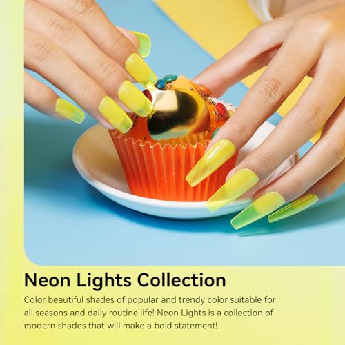 MIZHSE Quick Dry Neon Yellow Nail Polish 15ml