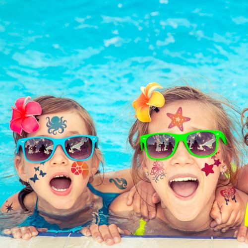 CHARLENT Glitter Temporary Tattoos - 74 Summer Party Sheets