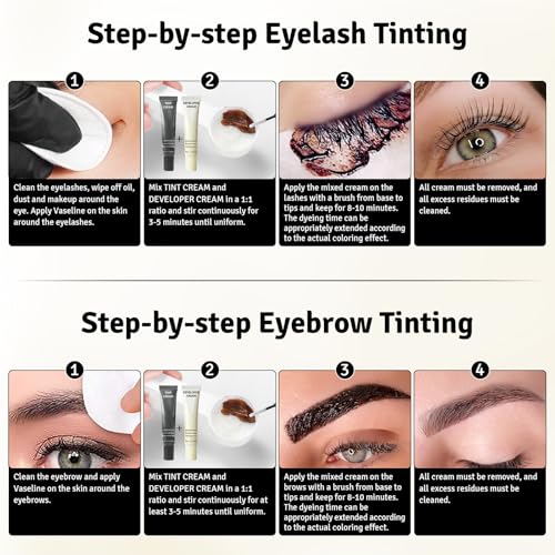 Libeauty Lash & Brow Color Kit - Instant Black Tint, 10ml