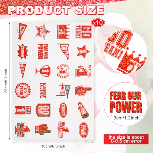 Landhoow 240 Pc Glitter Temporary Tattoos - Religious Faith Design