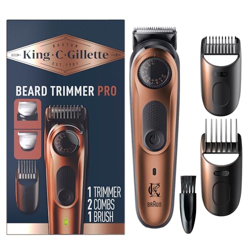 King C. Gillette Beard Trimmer PRO - 40 Length Settings, Cordless