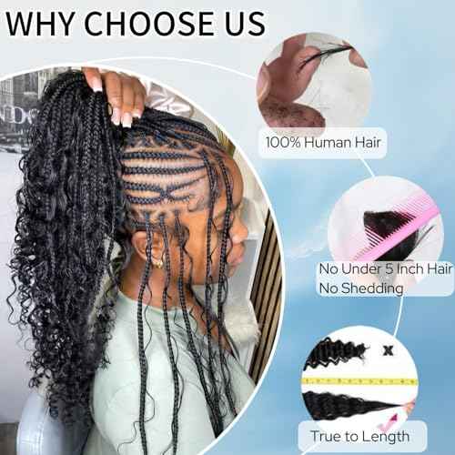 Human Braiding Hair for Boho Braids 22inch 100% human hair Water Wave Bulk Braiding Knotless No Weft Curly Bundles Human Hair Wet and Wavy Micro Hair Extensions Bulk 2 Bundles 100g hair Natural Color