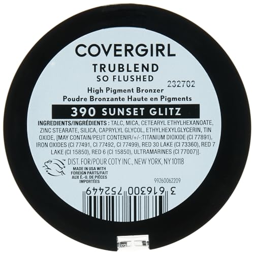 COVERGIRL TruBlend So Flushed Bronzer, Sunset Glitz, 0.33oz
