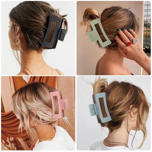 4.1 Inch Large Hair Claw Clips for Thick Hair, 8 Pack