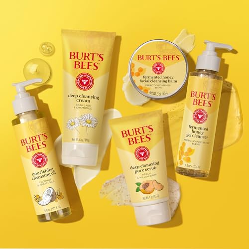 Burt's Bees Deep Cleansing Pore Scrub with Peach and Willow Bark, 4 Ounces, Pack of 3