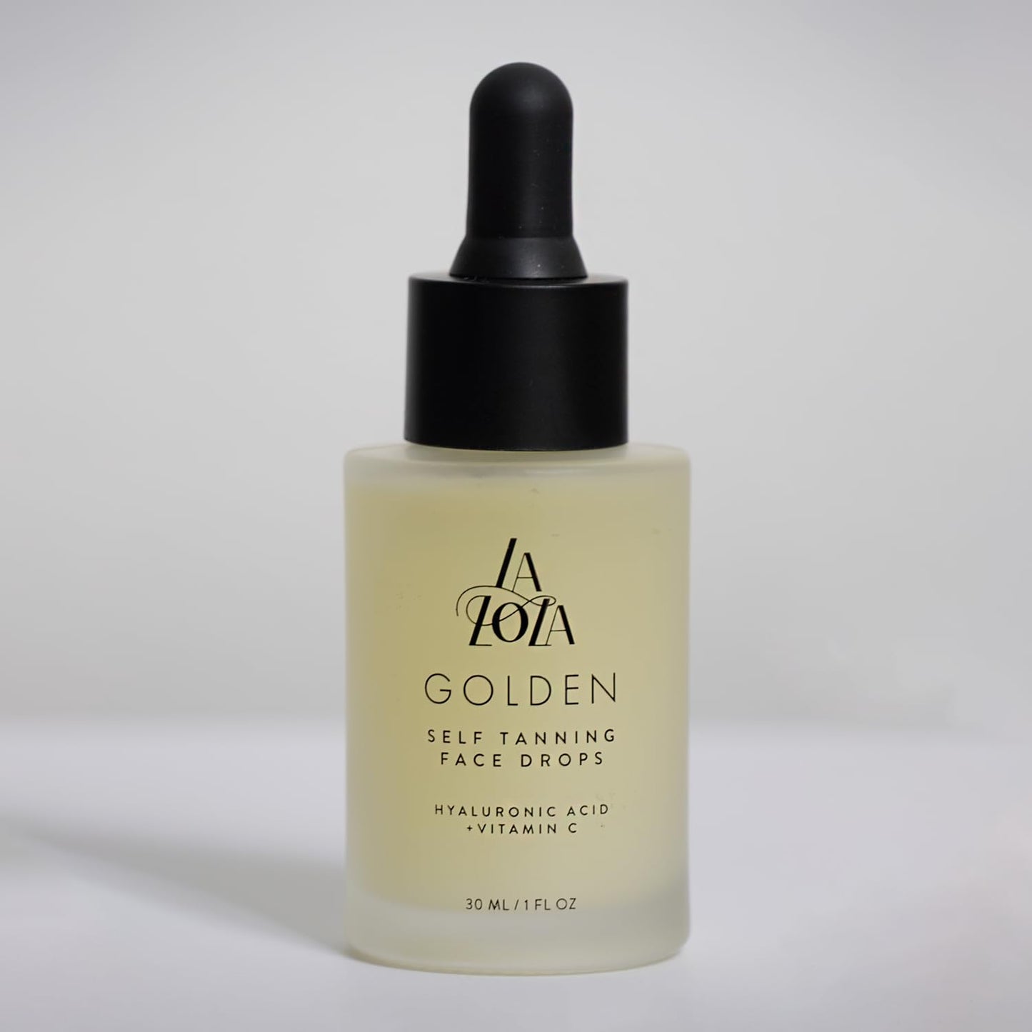 LALOLA Golden Face Tanning Drops – USA-Made Self Tanner with Vitamin C & Hyaluronic Acid, Natural & Ingredients for a Hydrated, Sunless Tan, Non-Toxic & Cruelty-Free Bronzing Drops