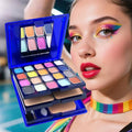 Badhare 30-in-1 Full Face Makeup Set with Eyeshadow, Lipstick, Blush, Mirror & Brushes