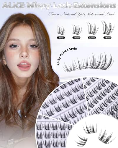 ALICE Manga Lash Clusters 8-14mm Wispy Spiky Eyelash Extensions