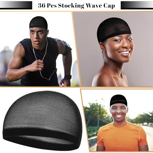 Ramede Wave Cap 3 Pack - Stretchy Nylon Stocking Caps