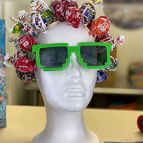 Styrofoam Wig Head 2-Pack - Female Foam Mannequin with Stand