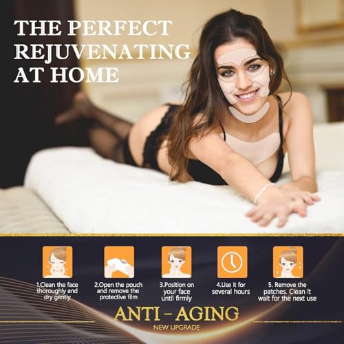 Forehead Wrinkle Patches, Reusable Silicone Face Patch Set 11pcs for 11 Lines, Frown & Smile Creases, Neck Chest D?collet?, Under Eye & Cheek Smoothing Pads, Overnight Side Sleeper Use