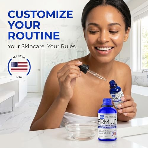 Skin Perfection Uplevity Anti-aging Tightening Peptide Serum Booster Firming Peptide Increase Elasticity Add To Any Moisturizer for Added Effectiveness Against Sagging Acetyl Tetrapeptide-2