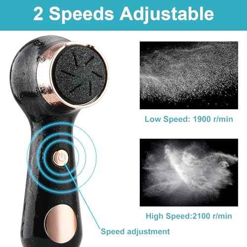 Electric Foot Callus Removers for Feet - Rechargeable Waterproof Portable Electronic Foot File Pedicure Tools for Cracked Heels Dead Skin