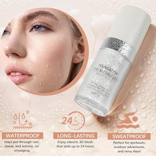 Color-Changing Foundation 2 Pack SPF 15 - Medium Coverage Liquid Makeup