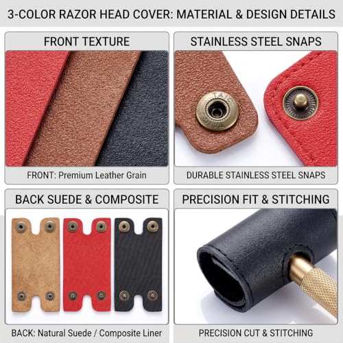 Double Edge Razor Protective Sheath PU Leather