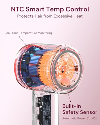 High-Speed Hair Dryer Blow with Diffuser and Concentrator