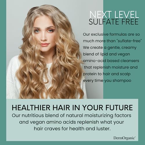 DermOrganic Hair Repair Masque - Deep Conditioner Reconstructor Naturally Rebuilds Damaged Hair, 33.8 oz