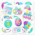 Easter Temporary Tattoo Stickers, 144-Pack Bulk
