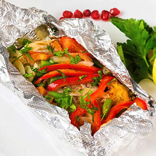 ForPro Embossed Aluminum Foil Sheets 500-Count Pop-Up Dispenser