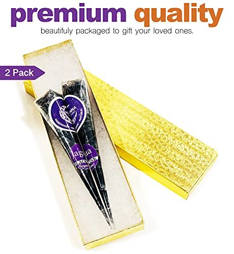 Henna Squad Organic Waterproof Jagua Tattoo Kit - Semi-Permanent Skin Art