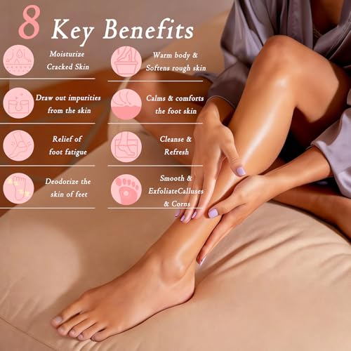 Organic Foot Bath Bombs - 20 Pack Natural Foot Soak Balls for Sore Feet