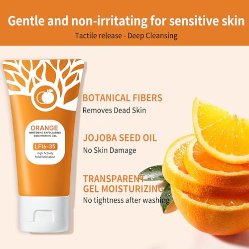 Orange Exfoliating Gel Scrub - Deep Cleansing Face & Body