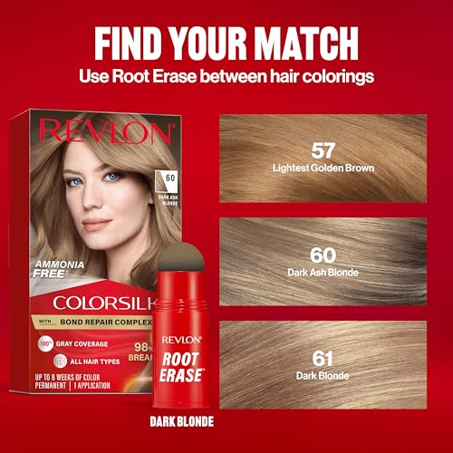 Revlon Root Erase Hair Concealer - Instant Root Touch Up, 06 Dark Blonde