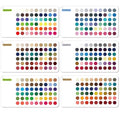 Zynoro Seasonal Color Reference Cards Set - 54 Colors for Fashion & Wardrobe Matching