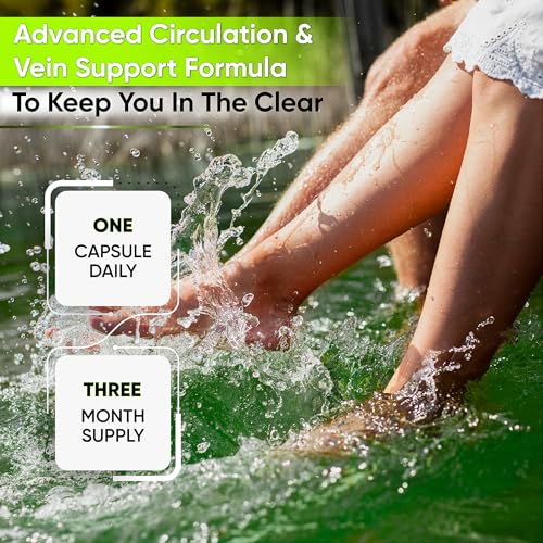 NutraPro Blood Circulation Supplement - Leg & Vein Support, 90 Caps