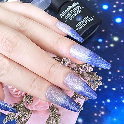 Allenbelle Color Changing Gel Nail Polish Gift Set Color Changing Gel Polish Set Mood Soak Off Uv Led Color Changing Gel Nail Polish 001