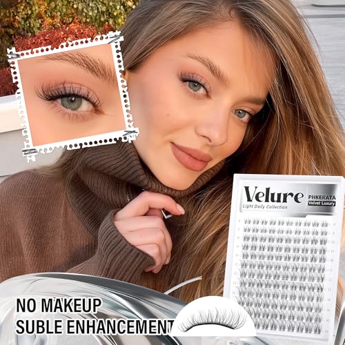 Velure Cluster Lash Extensions 8-16mm Wispy Natural