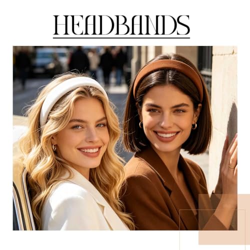 Acenail Non-Slip Headbands for Women, 1 Inch Wide, Pack of 3