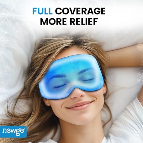 NEWGO 3D Cooling Gel Eye Mask for Sleep & Migraine Relief
