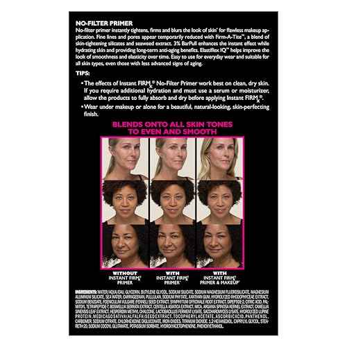 Peter Thomas Roth | Instant FIRMx¢ç No-Filter Primer, Instant Skin Tightener, Skin Firmer, Makeup Primer For Face, Blurring Face Primer