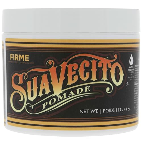 Suavecito Pomade Firme Strong Hold 4 oz - Water Based Hair Gel