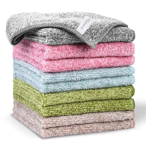 10 Pack Microfiber Washcloths 12x12 Inch, Super Absorbent