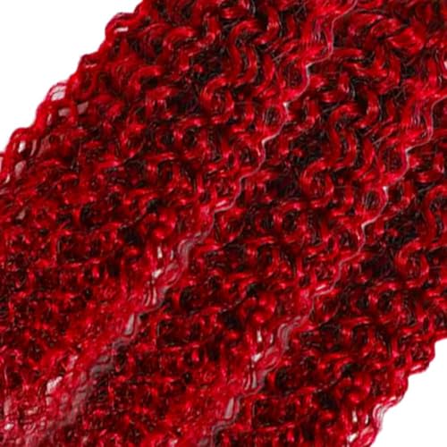 Red Water Wave Human Hair Bundles - 14 16 18 Inch 8A Virgin Remy