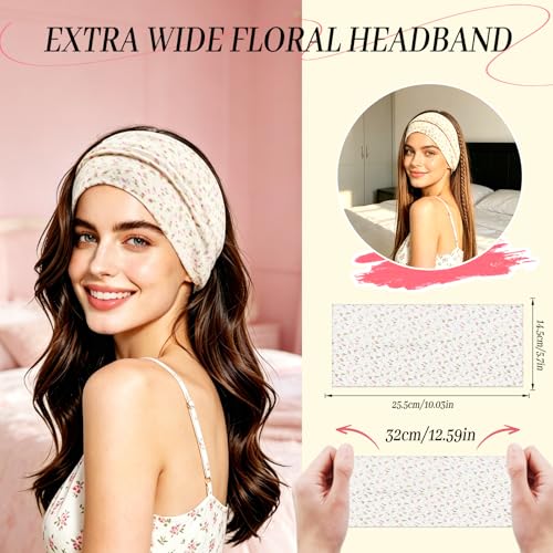 6Pc Wide Headbands for Women Non-Slip Yoga Workout