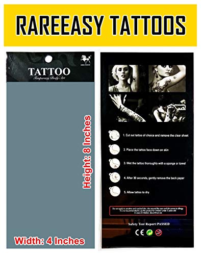 Temporary Tattoo Stickers - 2 Sheets Black Mustache Fake Tattoos