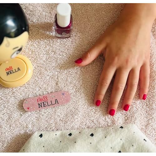 MISS NELLA Christmas Glitters Special Glitter Kids Nail Polish 6 Pack: Sugar Hugs, Jazzberry Jam, Under The Sea, Kiss The frog, Honey Twinkles & Butterfly Wings Peel-off Water Based Formula