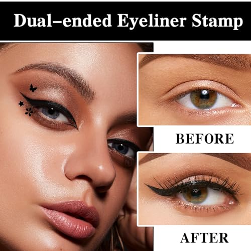 Liquid Winged Eyeliner Stamp Pen Set, 5 Pcs Waterproof