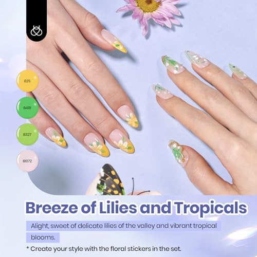 Beetles Gel Nail Polish Set - 36 Colors with Base & Matte Top Coat (40 Pcs)
