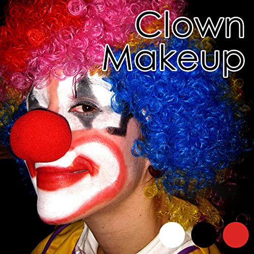 3-Color Face Paint Stick Kit - White/Black/Red Makeup