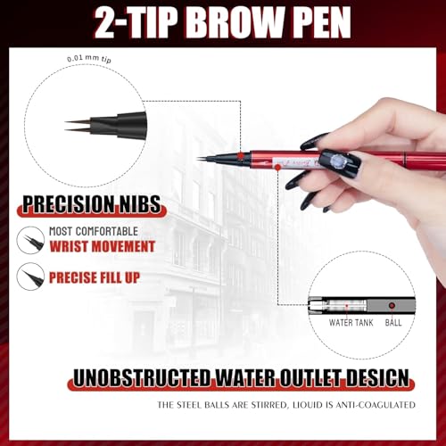 Essorall Microblading Eyebrow Pencil 2-in-1 Dual Tip