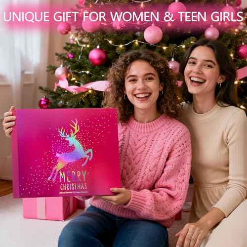 Makeup Advent Calendar 2025, 24 Days Advent Beauty Calendar for Adults Women Teen Girl Gifts Trendy Stuff Christmas Countdown Calendars Holiday Surprise Gift for Mom Wife Girlfriend Friends Her Sister