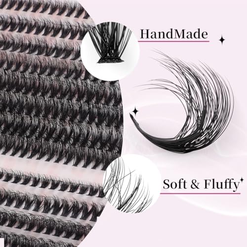 Lash Clusters D Curl DIY Eyelash Extensions 592pcs
